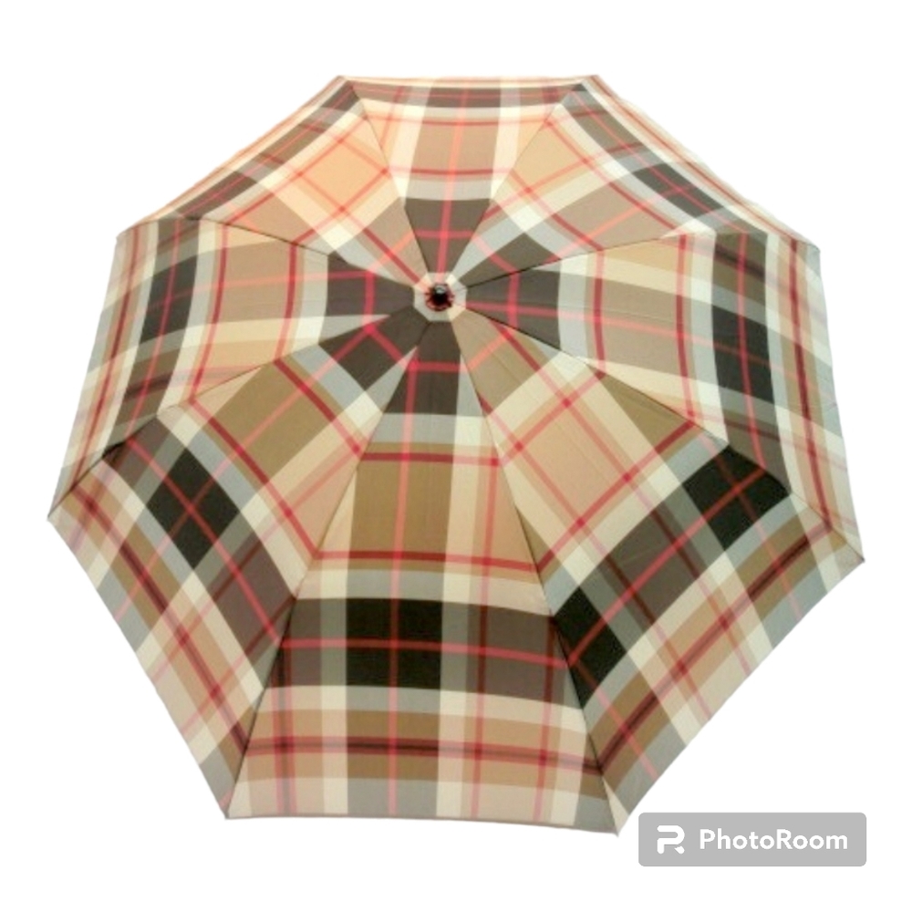 Unisex Japan-Origin Plaid Folding Unique Umbrella